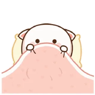 😨 be1fb1c9 кот, милый, сонный, кровать, животное, мультфильм telegram sticker