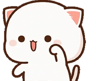 ☺️ cd46fcdf кот, милый, эмодзи, стикер, мультфильм, животное telegram sticker