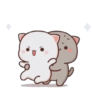 😡 6f91959d кошки, милые, мультфильм, животные, игривый whatsapp sticker