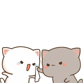 🥺 a13052ba кот, грустный, плачет, милый, мультик whatsapp sticker