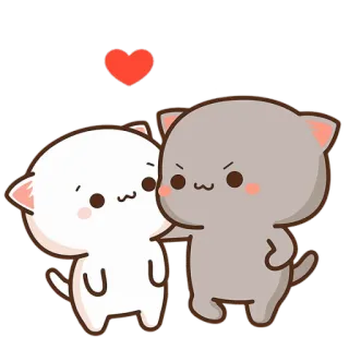 🥰 ecf900ae katzen, liebe, herz, süß, tiere telegram sticker
