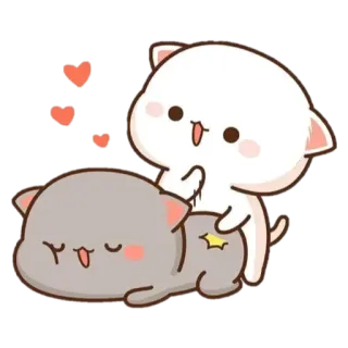 😄 ef9fd4a2 Katze, niedlich, Liebe, Herz, Tier telegram sticker