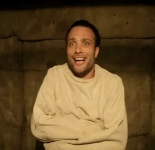 😃 46520ca7 man, straightjacket, asylum, mental health, funny whatsapp sticker