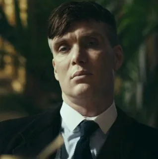 😕 6879fba9 Thomas Shelby Peaky Blinders Peaky Blinders, Thomas Shelby, Cillian Murphy, actor, drama, television, portrait whatsapp sticker
