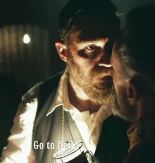 😒 8f928f60 Go to hell offensive, insult, go to hell, phrase whatsapp sticker