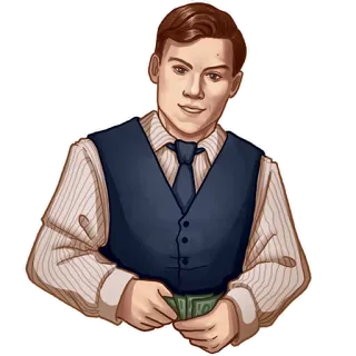 💵 5c10a8fa Geld, Finanzen, Geschäftsmann, Investment, Reichtum, Erfolg telegram sticker