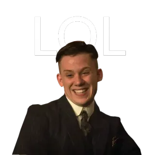 😄 28ad6da9 LOL laughing, man, lol, funny, expression telegram sticker