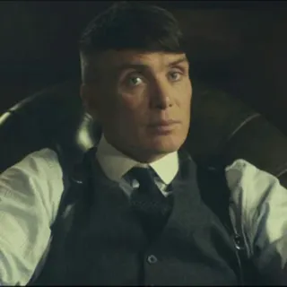 🤔 34db0dc3 Tommy Shelby Peaky Blinders hombre, gánster, Peaky Blinders, Cillian Murphy, Tommy Shelby, criminal, matón telegram sticker