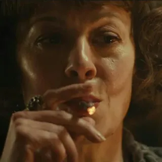 🚬 5b134a91 mujer, cigarro, fumando, tabaco, retrato telegram sticker