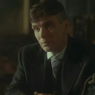 😐 634a6519 Thomas Shelby Peaky Blinders Peaky Blinders, Thomas Shelby, Cillian Murphy, serie de televisión, drama, crimen, Inglaterra, gánster telegram sticker
