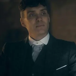 🙂 868ace37 Thomas Shelby Peaky Blinders peaky blinders, thomas shelby, cillian murphy, gánster, traje, años 20, drama, bbc telegram sticker
