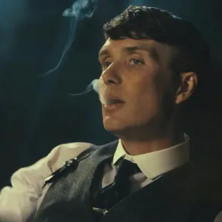 🚬 a55d8d49 Thomas Shelby Peaky Blinders fumar, cigarrillo, Peaky Blinders, Thomas Shelby, Cillian Murphy, humo, serie tv telegram sticker