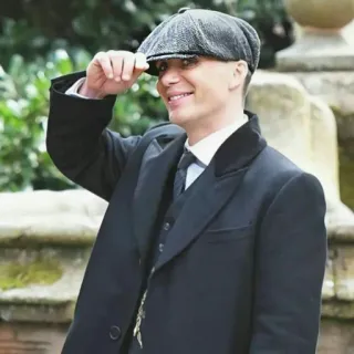 😁 b6386797 Tommy Shelby Peaky Blinders peaky blinders, tommy shelby, cillian murphy, serie tv, retrato, hombre, sombrero, traje telegram sticker