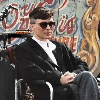 🚬 fca15695 Thomas Shelby Peaky Blinders ピーキーブリンダーズ, トーマス・シェルビー, キリアン・マーフィー, ギャング, 海外ドラマ telegram sticker