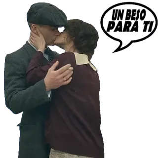 😘 54b1cf62 UN BESO PARA TI จูบ, ความรัก, คู่รัก, โรแมนติก telegram sticker