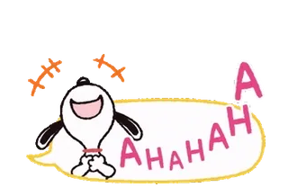 🤣 f993a731 Snoopy Peanuts AHAHAH snoopy, peanuts, cachorro, desenho animado, rindo telegram sticker