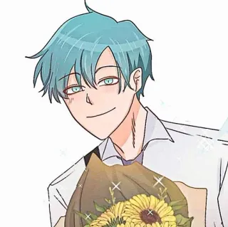 🎸 2f537fd3 Anime, Manga, Nhân vật, Hoa hướng dương, Phim hoạt hình whatsapp sticker