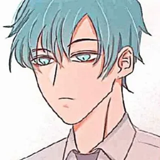 🎸 3e17d353 Anime, Manga, Nam, Nhân vật, Tóc xanh, Nghệ thuật, Minh họa whatsapp sticker