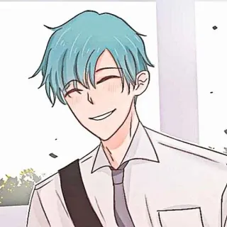 🎸 979b9867 Anime, Manga, Con trai, Cười, Nhân vật, Vẽ whatsapp sticker