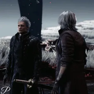 🗡 25a22a9e Vergil Devil May Cry วิดีโอเกม, ดาบ, อนิเมะ, ต่อสู้, ปีศาจ telegram sticker