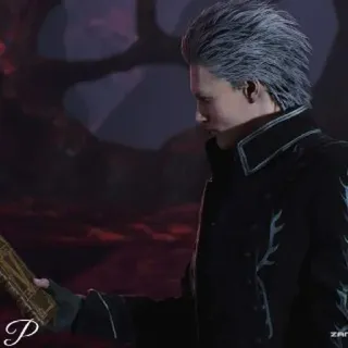 🗡 59e7eabb Vergil Devil May Cry วิดีโอเกม, ปีศาจ, คาตานะ, แอ็คชั่นมีสไตล์ telegram sticker