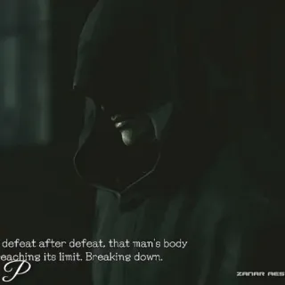 🗡 9efd596e defeat after defeat, that man's body
eaching its limit. Breaking down. ผู้ชาย, ความพ่ายแพ้, ร่างกาย, การล่มสลาย, ข้อจำกัด telegram sticker