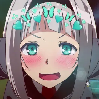 💈 31265568 Аниме, Мультфильм, Женщина, Девушка, Наклейка, Цифровое искусство telegram sticker