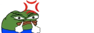 😡 a52bf371 Pepe the Frog Pepe, grenouille, en colère, mème telegram sticker