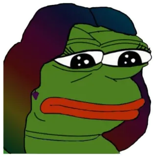 😑 4bed91eb Pepe the Frog Pepe, meme, frog, internet meme, cartoon telegram sticker