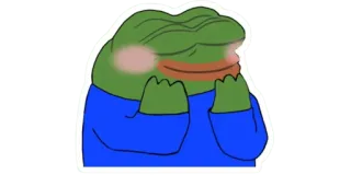 ☺️ a437aa3e Pepe the Frog pepe, frog, meme, sad, cute telegram sticker