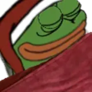 😴 2f361b67 Pepe the Frog Pepe la Grenouille, dormir, Mème, détendu, dessin animé telegram sticker
