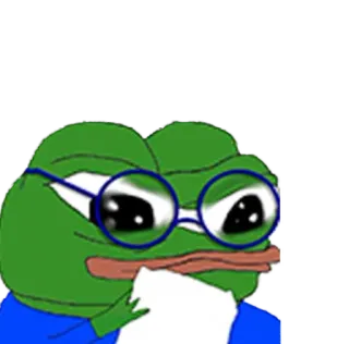 📓 9c808790 Pepe the Frog pepe, grenouille, mème, internet, dessin animé, personnage telegram sticker