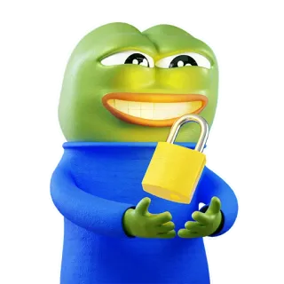 🔒 838cfc77 Pepe the Frog 表情包, 佩佩蛙, 青蛙, 网络迷因, 幽默 whatsapp sticker