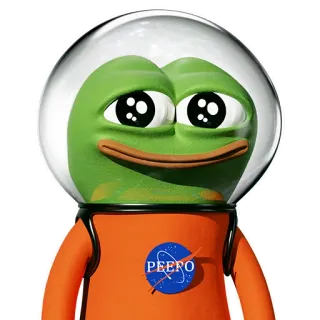 🚀 8d24f28d Pepe the Frog PEEFO pepe, 青蛙, 宇航员, 太空, 表情包, 网络迷因 whatsapp sticker