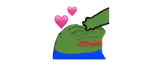 💕 0a5614e3 Pepe the Frog pepe, kikker, liefde, emote telegram sticker
