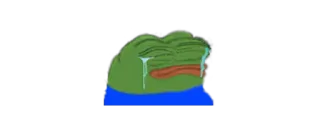 😭 1531b4f9 Pepe the Frog pepe, kikker, meme, huilen, verdrietig telegram sticker