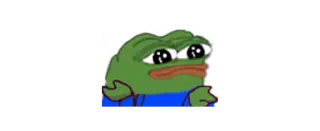 🙂 68fa6568 Pepe the Frog Pepe, kikker, verdrietig, meme telegram sticker