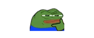 🙂 6c18c597 Pepe the Frog Pepe, kikker, meme, internet, denkend telegram sticker