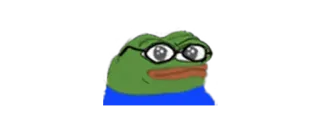 🤓 6d312209 Pepe the Frog Meme, Kikker, Pepe, Nerd, Bril telegram sticker