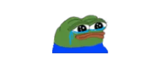 😭 9cb6bcc8 Pepe the Frog Pepe de Kikker, Meme, huilen, verdrietig telegram sticker