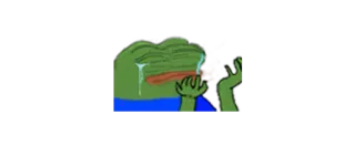 😢 bbfda47e Pepe the Frog pepe, verdrietig, huilen, kikker, meme, internet cultuur telegram sticker