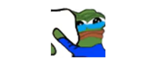 😢 cdaf9aff Pepe the Frog meme, kikker, pepe, internet cultuur, emoji telegram sticker