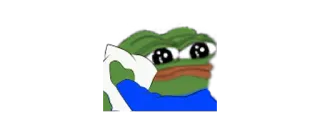 ☹️ d7315260 Pepe the Frog Meme, Pepe, Kikker, Verdrietig, Huilend telegram sticker