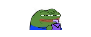 😒 d7f085ff Pepe the Frog Pepe, kikker, meme, drinken telegram sticker