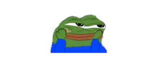 ☺️ f8504eb9 Pepe the Frog kikker, internet meme, Pepe, personage telegram sticker