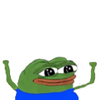 🙂 4c8cedc9 Pepe the Frog rana, meme, pepe whatsapp sticker