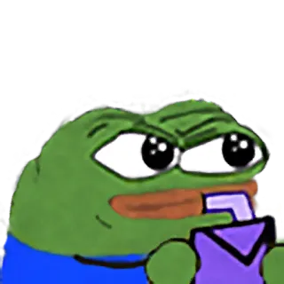 🍷 5ee2c7f7 Pepe the Frog pepe, rana, meme, internet whatsapp sticker