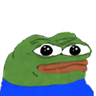 😕 dc041ddd Pepe the Frog rana, pepe, meme whatsapp sticker