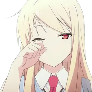 😴 622bc553 Anime, Gadis, Lucu, Air mata, Kedipan mata telegram sticker