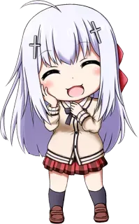 😁 6818937a Anime, Chibi, Lucu, Gadis, Kartun telegram sticker